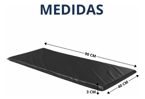 Colchonete De Academia D23 Tamanho 90 X 40 X 3 Impermeável