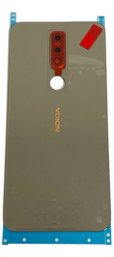 Tapa Trasera Para Nokia 7.1 Ta-1096 Color Gris Original