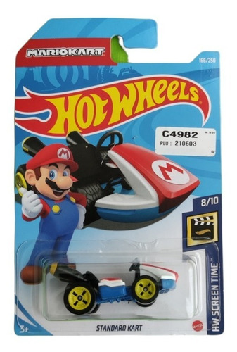 Mario Kart Standard Kart Básico Hot Wheels Original Bros