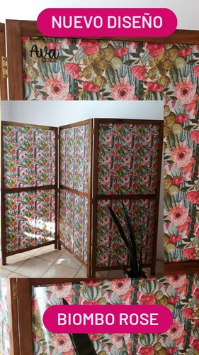 Imagen 5 de 7 de Separador De Ambientes X 3 Hojas Biombos Deco