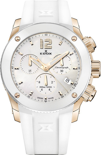 Reloj Edox Suizo De Dama Class1 Blanco 40% De Desc