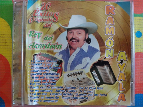 Ramón Ayala Rey Del Acordeón Cd 20 Éxitos Originales Del W