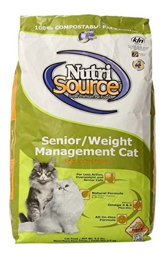 Nutri Source Cat Senior Control De Peso Pollo /arroz