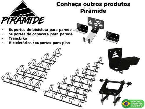 Imagem 6 de 7 de Bicicletário De Chão Reto 4 Bicicletas Pirâmide Frete Grátis