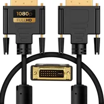 Comprar Cabo Dvi-d Dvi D Dual Link 24+1 Filtros Trançado 2 Metros Nf
