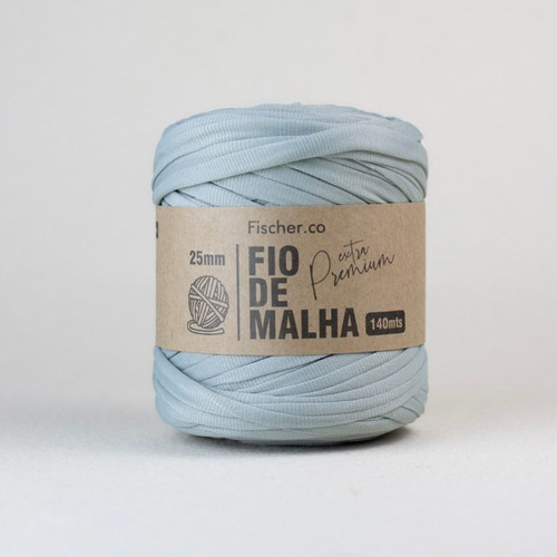 Fio De Malha Premium Para Crochê 140 Metros Todas As Cores Cor Cinza/aluminio