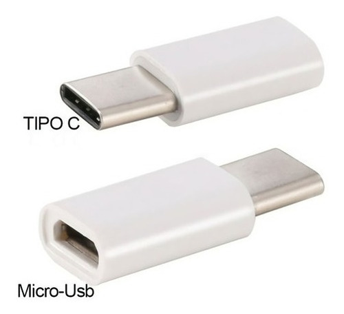 Adaptador Convertidor Otg Micro Usb V8 Hembra A Usb Tipo C