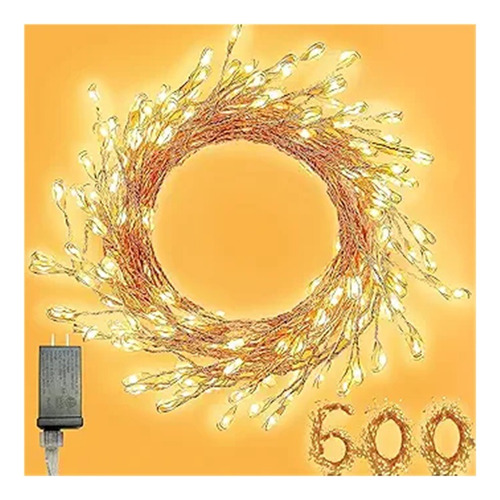 Cortinas Serie Luces 600 Led Decorativas 12m Guirnalda Luces