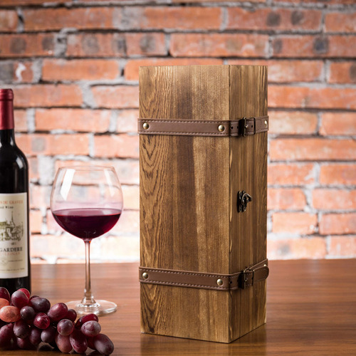 Caja De Madera Para Botella De Vino Estilo Vintage Marrón Co
