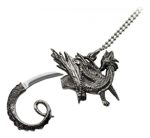 Dragon Con Daga Navaja Oculta Dije Collar Espadas Targaryen