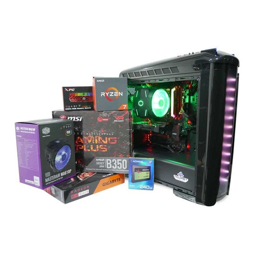 Pc Gamer Violet Tv03 Ryzen 7 1800x Rx 560 Ram 8gb