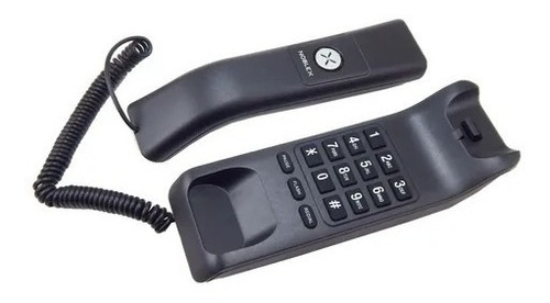 Imagen 3 de 3 de Teléfono Fijo Noblex Nct200 Negro Mesa O Pared