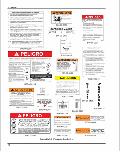 Plataforma Elevadora De Personas Bill Jax Xlt-1571 A 6mts
