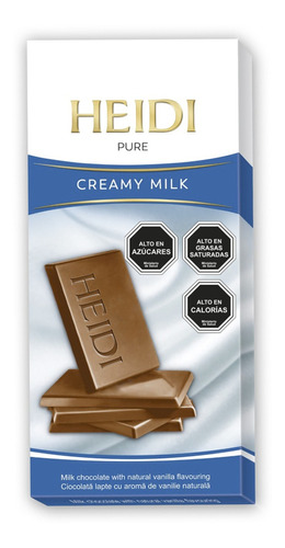 Chocolate Heidi Pure Creamy Variedades 80 Gr