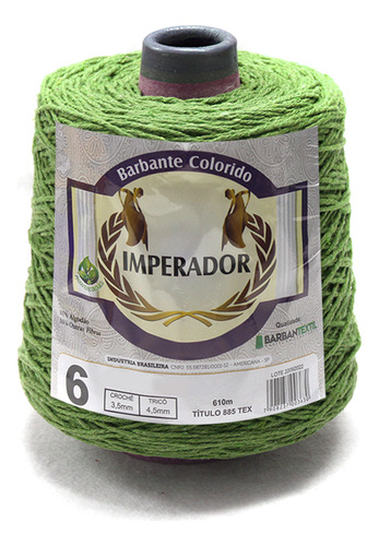 Barbante Colorido Barbantextil Imperador 4/6 610m Cor Abacate