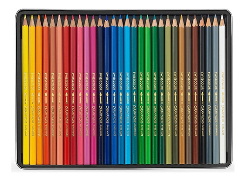 Lapices Carandache Swisscolor X 30 Acuarelables Lata