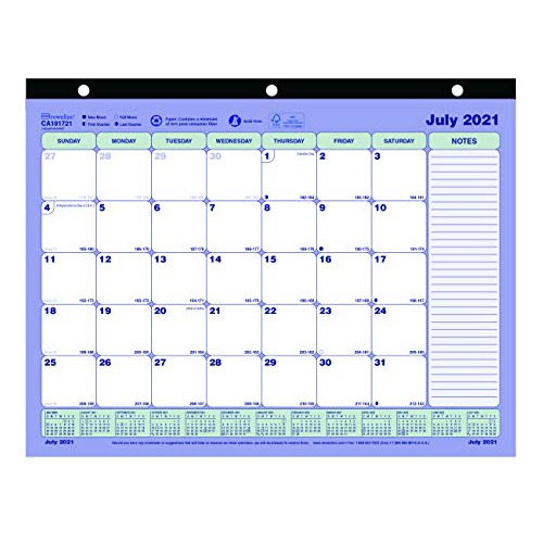 Calendario Mensual De Escritorio Académico Brownline, ...