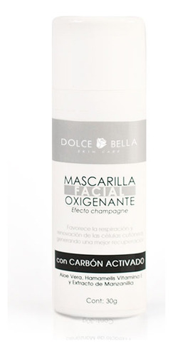 Mascarilla Facial Oxigenante Con Carbón Activado Dolce Bella