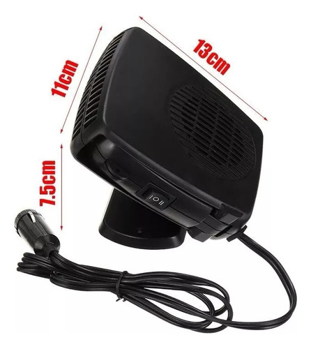 Calefactor De Automovil 12v Termoventilador 200w Portatil