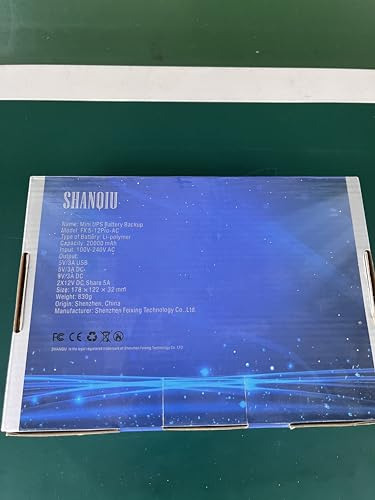 Shanqiu Mini Ups Battery Backup Uninterruptible Power