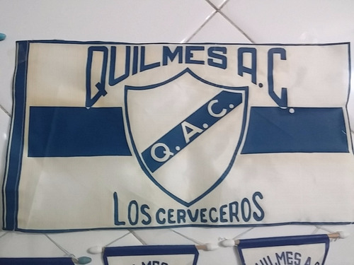 Bandera Antigua Quilmes Los Cerveceros Qac 43x25cm