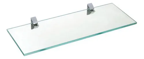 Soporte cromado Multivision para estantes de vidrio de 10 x 40 cm