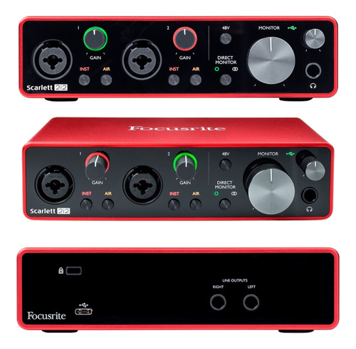 Interface De Audio Usb Focusrite Scarlett 2i2 3ra Generacion