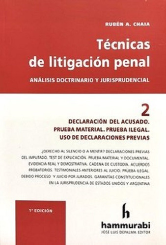 Técnicas De Litigación Penal 2  Chaia 