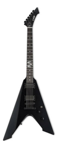 Guitarra eléctrica LTD Signature Series Vulture de caoba black satin satin con diapasón de macassar ebony