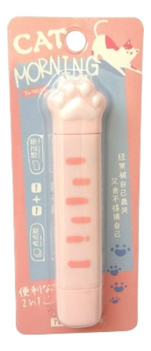 2pz - 2 En 1 Corrector + Pegamento Cinta Adhesiva Kawaii Cat