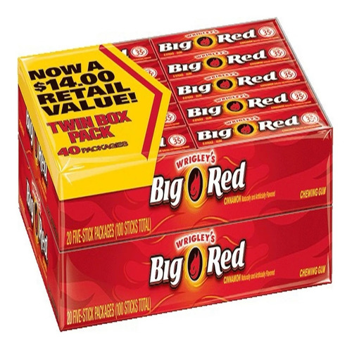 Big Red Wrigley's Remate Por Caducidad Pack Con 40 Blisters 
