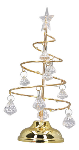 Lámpara De Árbol De Navidad Led Pequeño Cristal De Hierro De