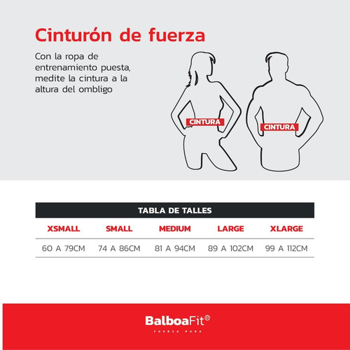 Imagen 6 de 6 de Cinturon Cinto Fuerza Balboafit Gimnasio Gym Pesas Lumbar
