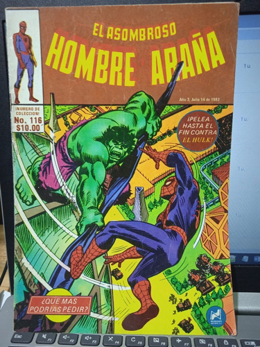 Spiderman N. 112 Hombre Araña Vs Hulk Vintage Novedades 90s.