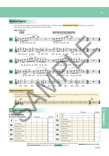 First Place For Jazz - Alto Saxophone: Introductory Method F