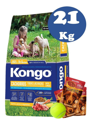 Kongo Tradicional Cachorro Premium 21 Kg + Regalo