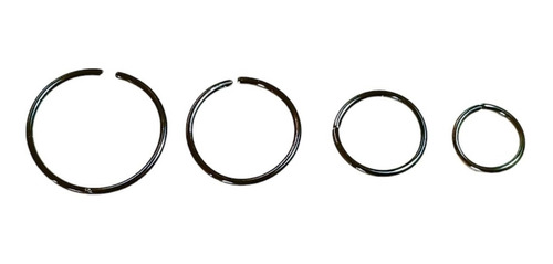 Set 4 Piercing Aros Nostril Daith Tragus Helix Pack Punk