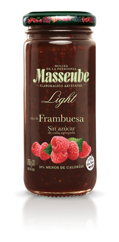 Mermelada Masseube Frambuesa Organica Light 260 Gr X2u.