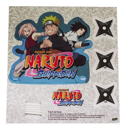 NARUTO TOPO DE BOLO (DETALHES EM 3D) - PAPEL ARROZ ESPECIAL