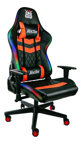 Silla Gamer Profesional Con Luces Rgb Reclinable