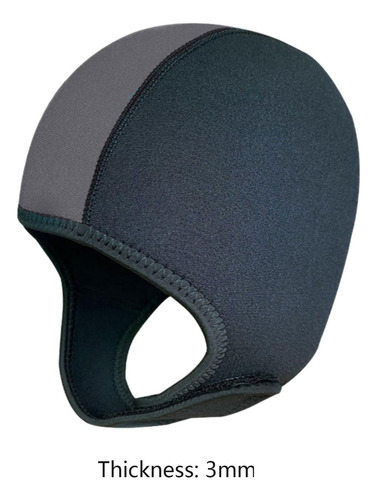 Gorro De Buceo, Gorro De Surf, Gorro De Neopreno Negro Gris