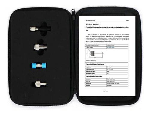 Kit Calibracion Analisis Red Alto Rendimiento Dc 6.5 Ghz