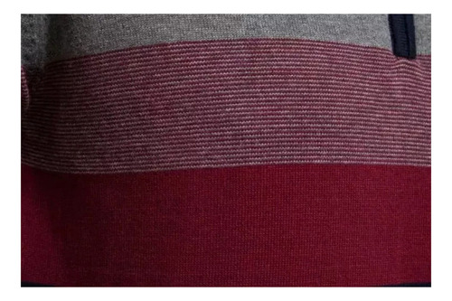 Suéter Casual De Cuello Alto Con Cremallera Para Hombre
