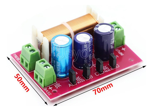 400w Ecualizador Crossover 2 Vías Ajustable