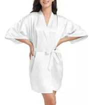 Comprar Bata De Satin + Bolsita De Regalo Batas Para Novias