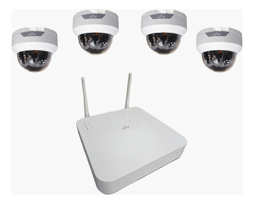 Sistema Vigilancia Wifi Con 4 Camaras Domo Ip67 Visión Noctu