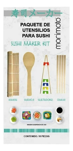 Paquete De Utensilios Morimoto Para Sushi 10 Pzas