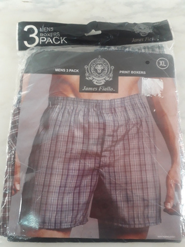 Set De 3 Boxers Americanos James Fiallo Talla Xl