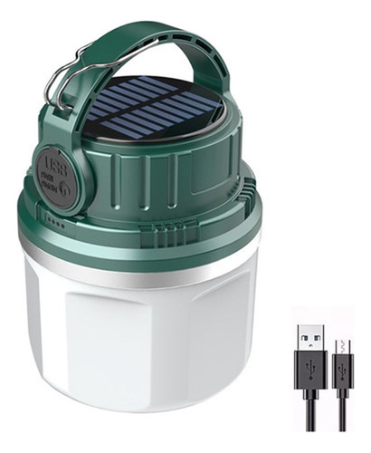 Lámpara Recargable Solar Linterna Camping Led Para Acampar