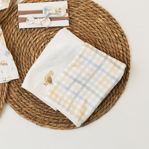 Kit 2 Toalhinhas De Boca Algodão Egípcio Mini & Co. Farm